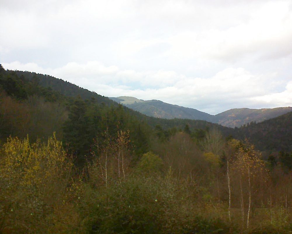 Le petit ballon vu depuis le Domaine Langmatt à Murbach le 01.12.2018 à 15:30 Le petit ballon (Alsace, Vosges) le 01.12.2018 à 15:30