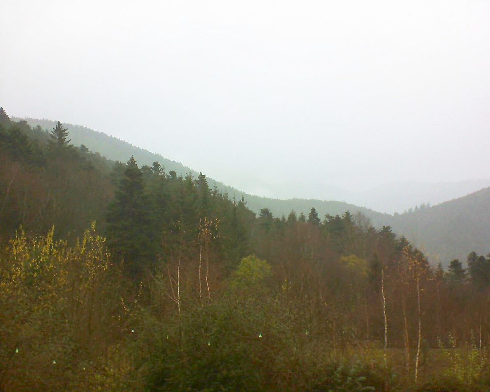 Le petit ballon vu depuis le Domaine Langmatt à Murbach le 02.12.2018 à 08:45 Le petit ballon (Alsace, Vosges) le 02.12.2018 à 08:45