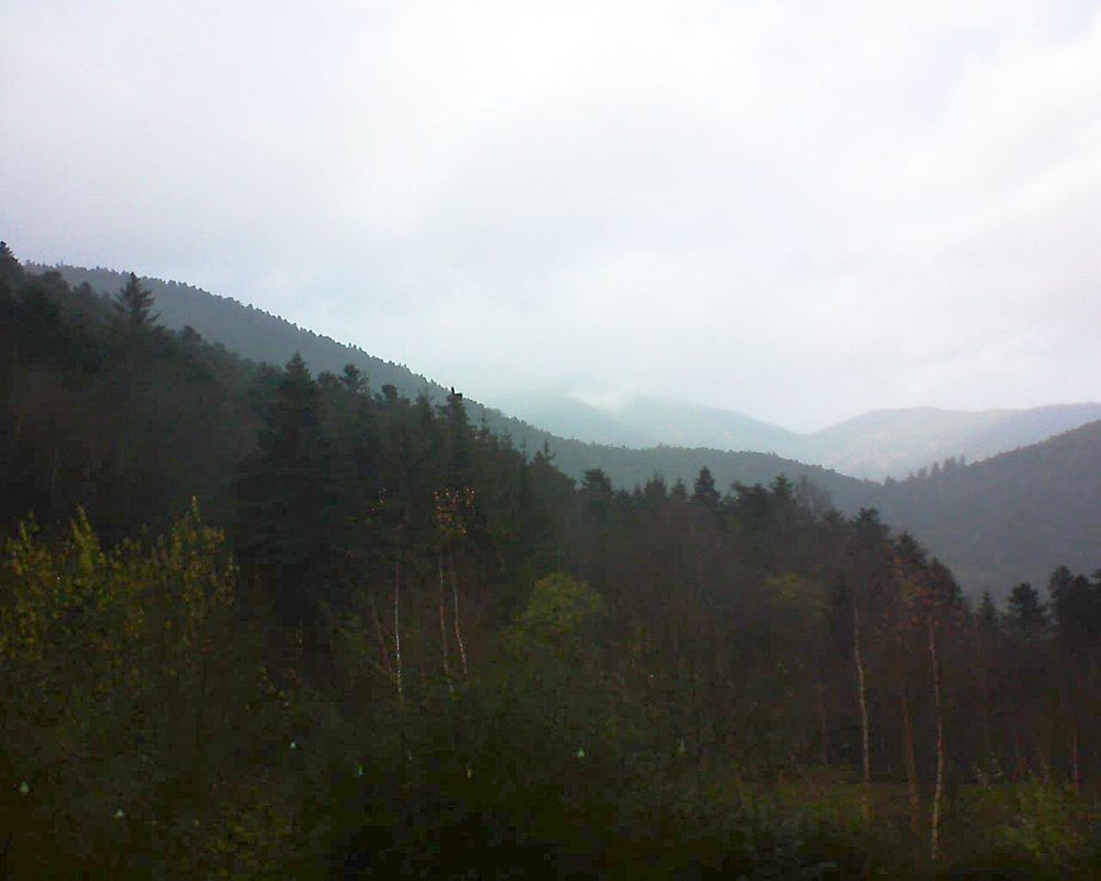 Le petit ballon vu depuis le Domaine Langmatt à Murbach le 02.12.2018 à 13:45 Le petit ballon (Alsace, Vosges) le 02.12.2018 à 13:45