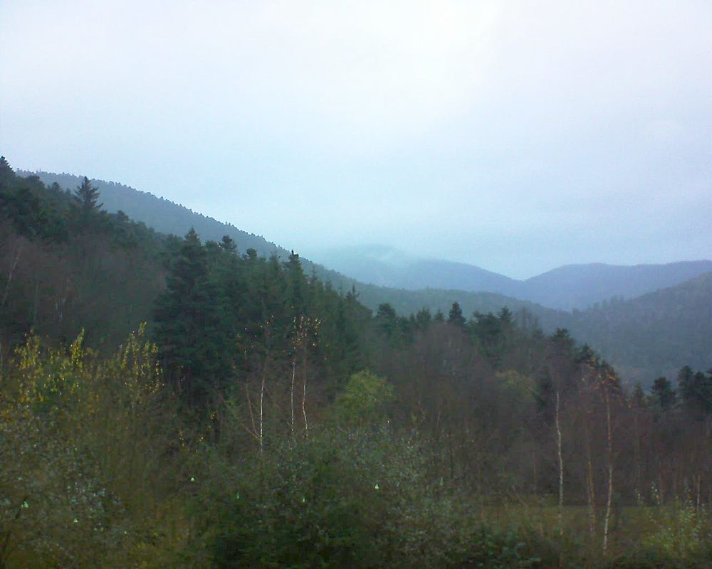 Le petit ballon vu depuis le Domaine Langmatt à Murbach le 02.12.2018 à 16:00 Le petit ballon (Alsace, Vosges) le 02.12.2018 à 16:00