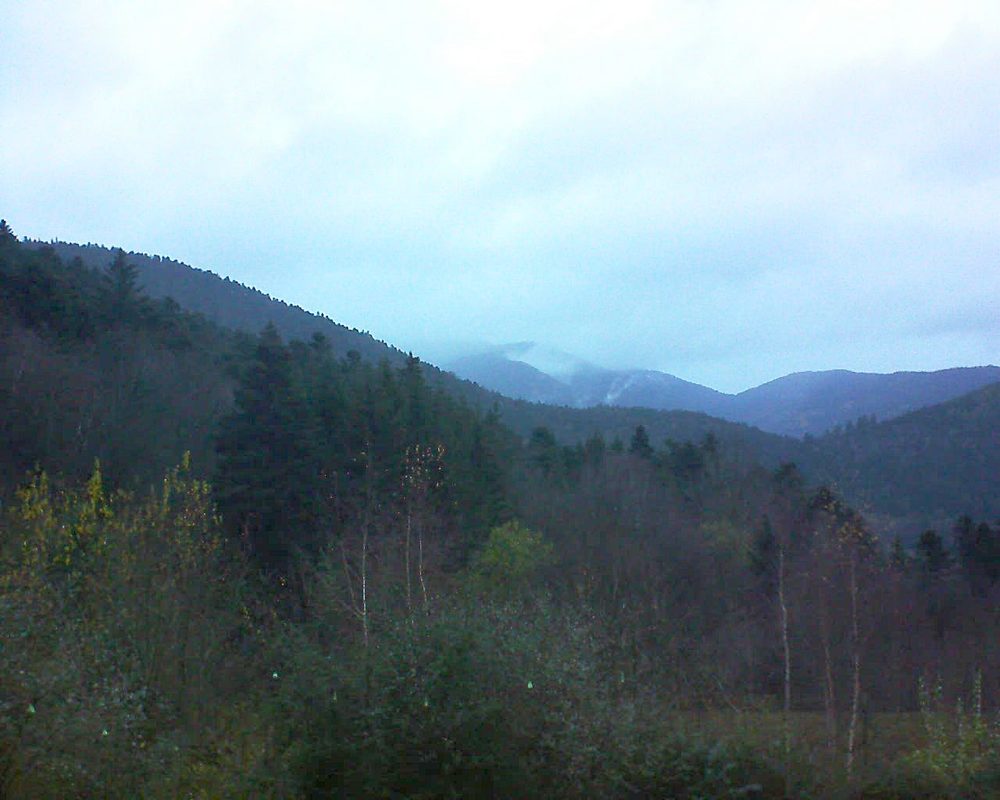 Le petit ballon vu depuis le Domaine Langmatt à Murbach le 02.12.2018 à 16:30 Le petit ballon (Alsace, Vosges) le 02.12.2018 à 16:30