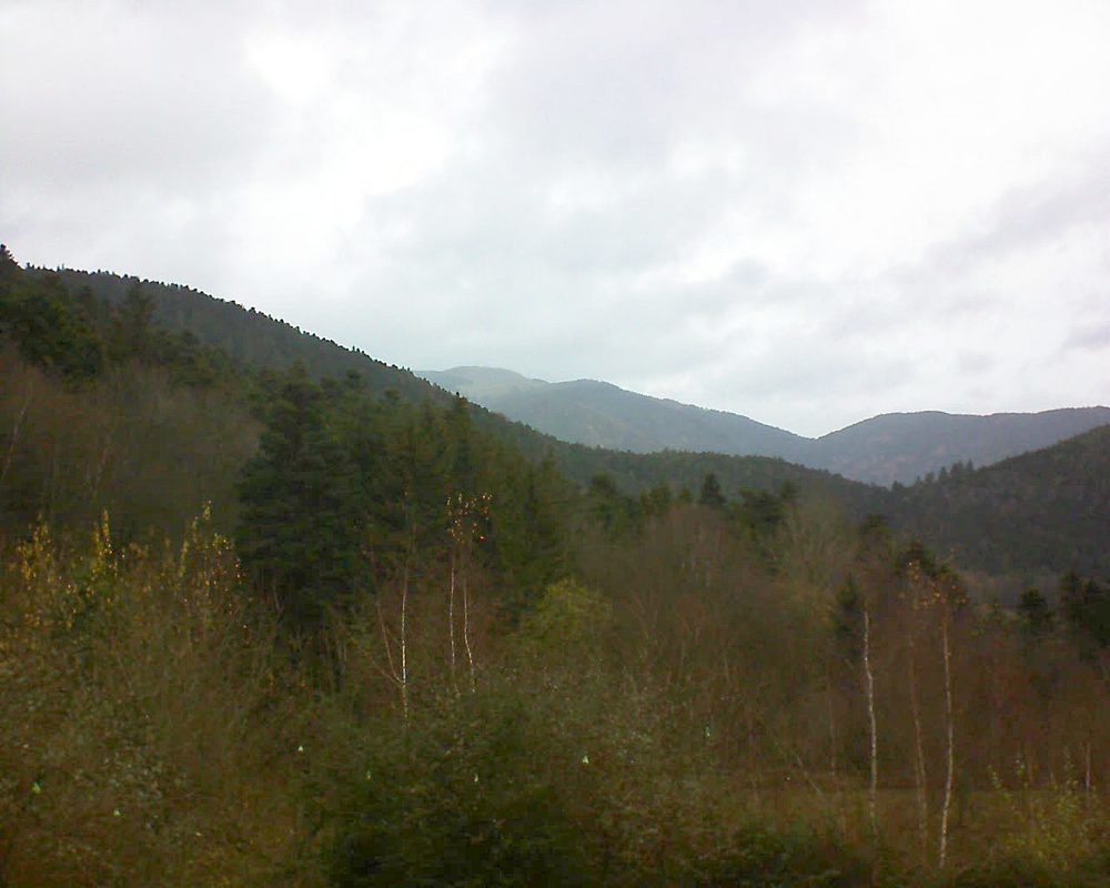 Le petit ballon vu depuis le Domaine Langmatt à Murbach le 03.12.2018 à 10:30 Le petit ballon (Alsace, Vosges) le 03.12.2018 à 10:30