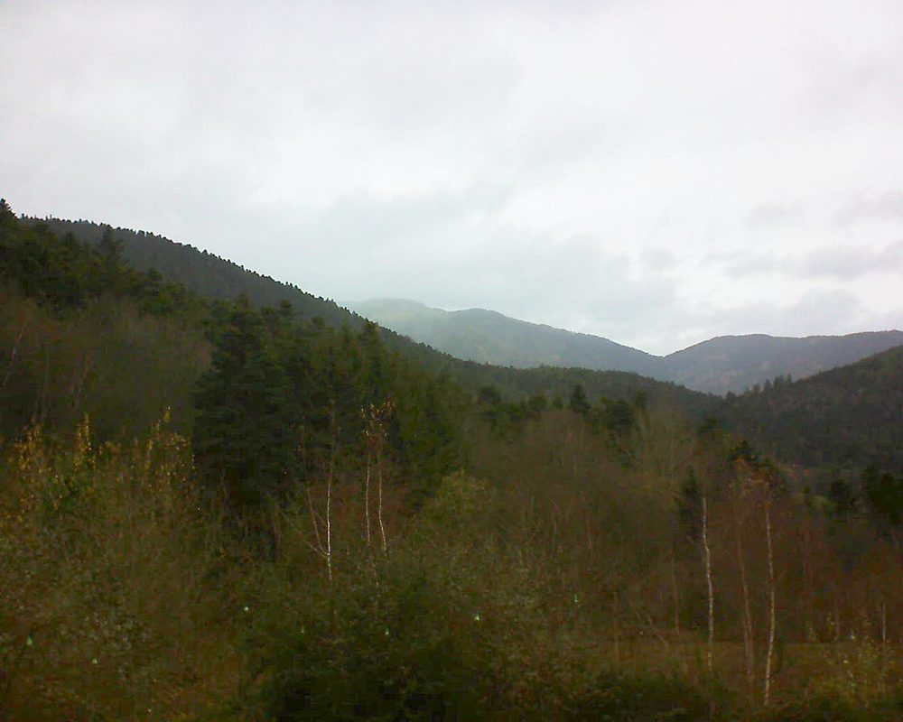 Le petit ballon vu depuis le Domaine Langmatt à Murbach le 03.12.2018 à 11:00 Le petit ballon (Alsace, Vosges) le 03.12.2018 à 11:00