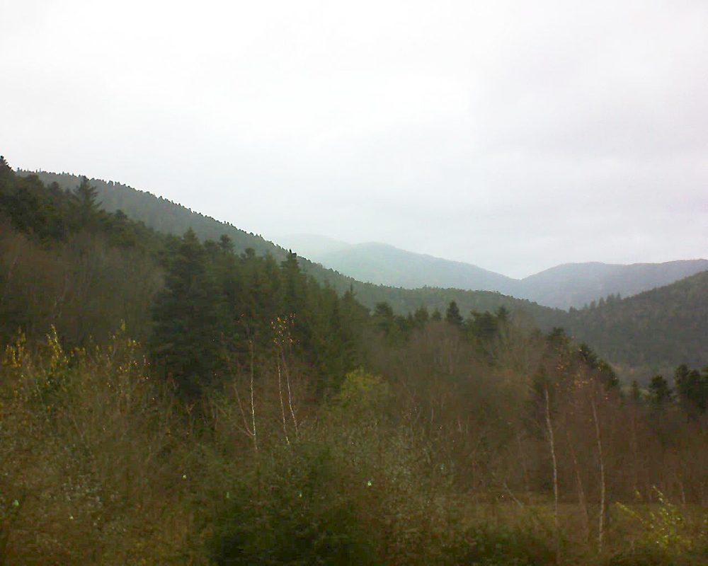 Le petit ballon vu depuis le Domaine Langmatt à Murbach le 03.12.2018 à 12:00 Le petit ballon (Alsace, Vosges) le 03.12.2018 à 12:00