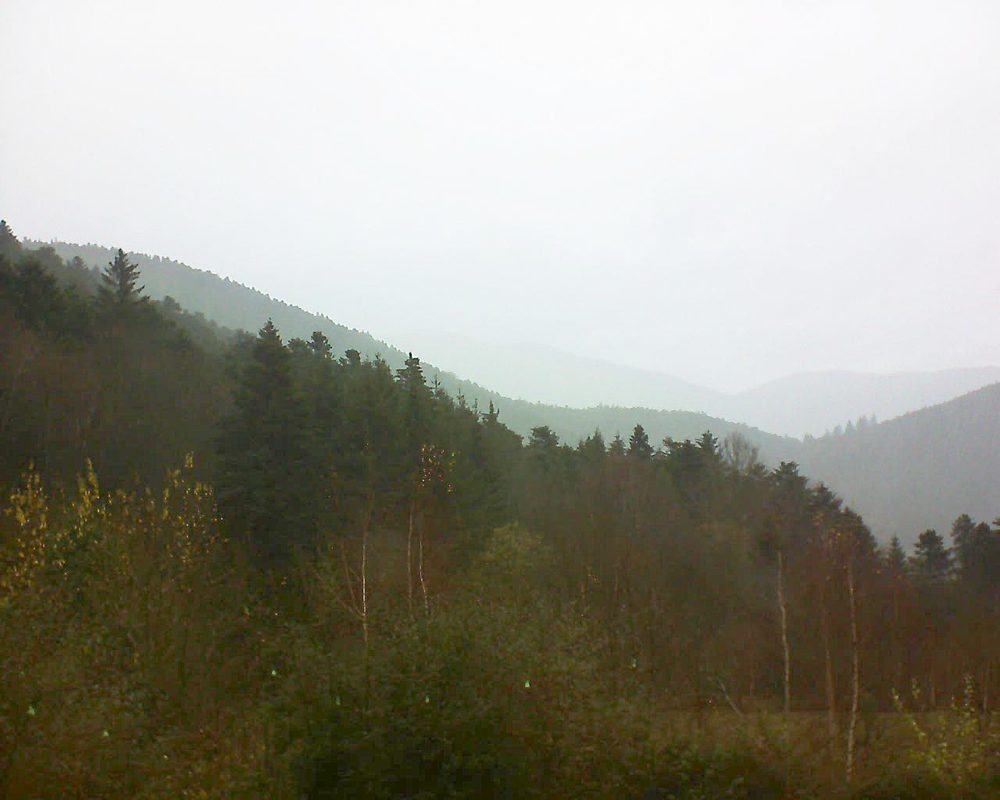 Le petit ballon vu depuis le Domaine Langmatt à Murbach le 03.12.2018 à 13:00 Le petit ballon (Alsace, Vosges) le 03.12.2018 à 13:00