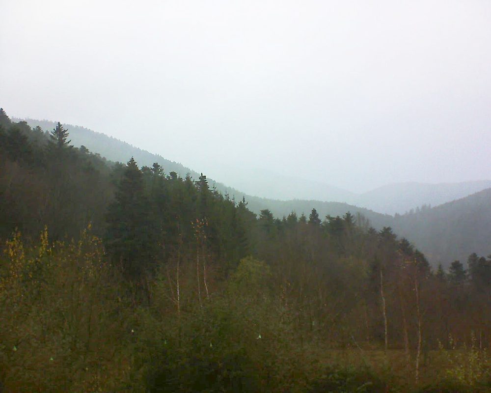 Le petit ballon vu depuis le Domaine Langmatt à Murbach le 03.12.2018 à 14:15 Le petit ballon (Alsace, Vosges) le 03.12.2018 à 14:15