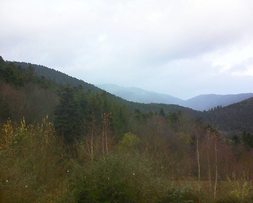 Le petit ballon vu depuis le Domaine Langmatt à Murbach le 03.12.2018 à 14:30 Le petit ballon (Alsace, Vosges) le 03.12.2018 à 14:30