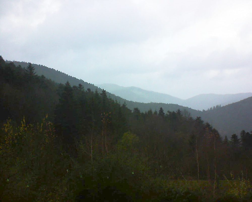 Le petit ballon vu depuis le Domaine Langmatt à Murbach le 03.12.2018 à 15:45 Le petit ballon (Alsace, Vosges) le 03.12.2018 à 15:45