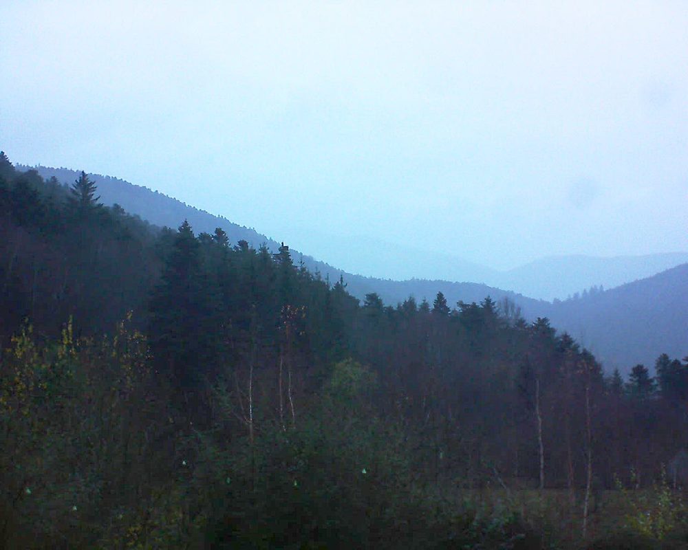 Le petit ballon vu depuis le Domaine Langmatt à Murbach le 03.12.2018 à 16:30 Le petit ballon (Alsace, Vosges) le 03.12.2018 à 16:30