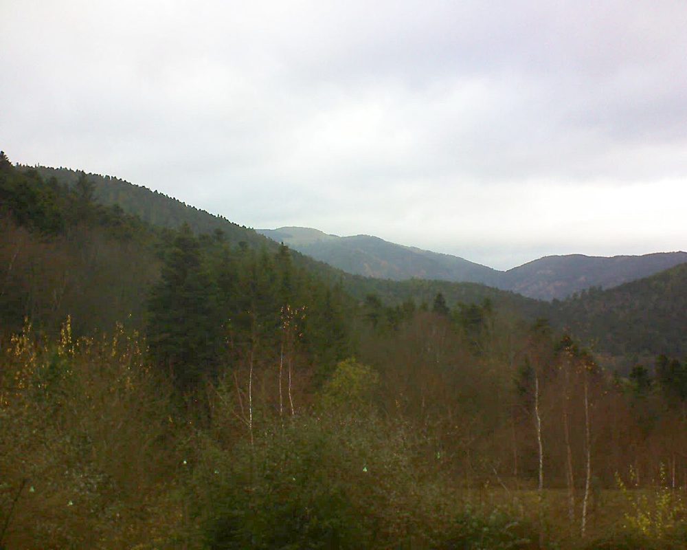 Le petit ballon vu depuis le Domaine Langmatt à Murbach le 04.12.2018 à 09:30 Le petit ballon (Alsace, Vosges) le 04.12.2018 à 09:30