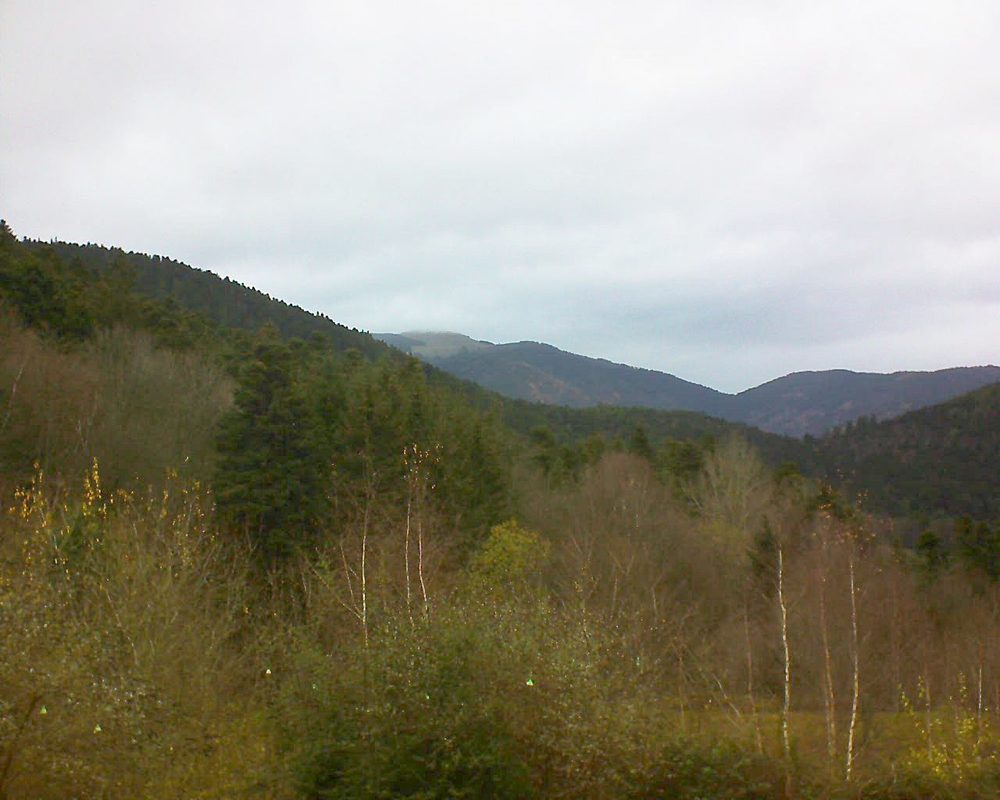 Le petit ballon vu depuis le Domaine Langmatt à Murbach le 04.12.2018 à 11:00 Le petit ballon (Alsace, Vosges) le 04.12.2018 à 11:00