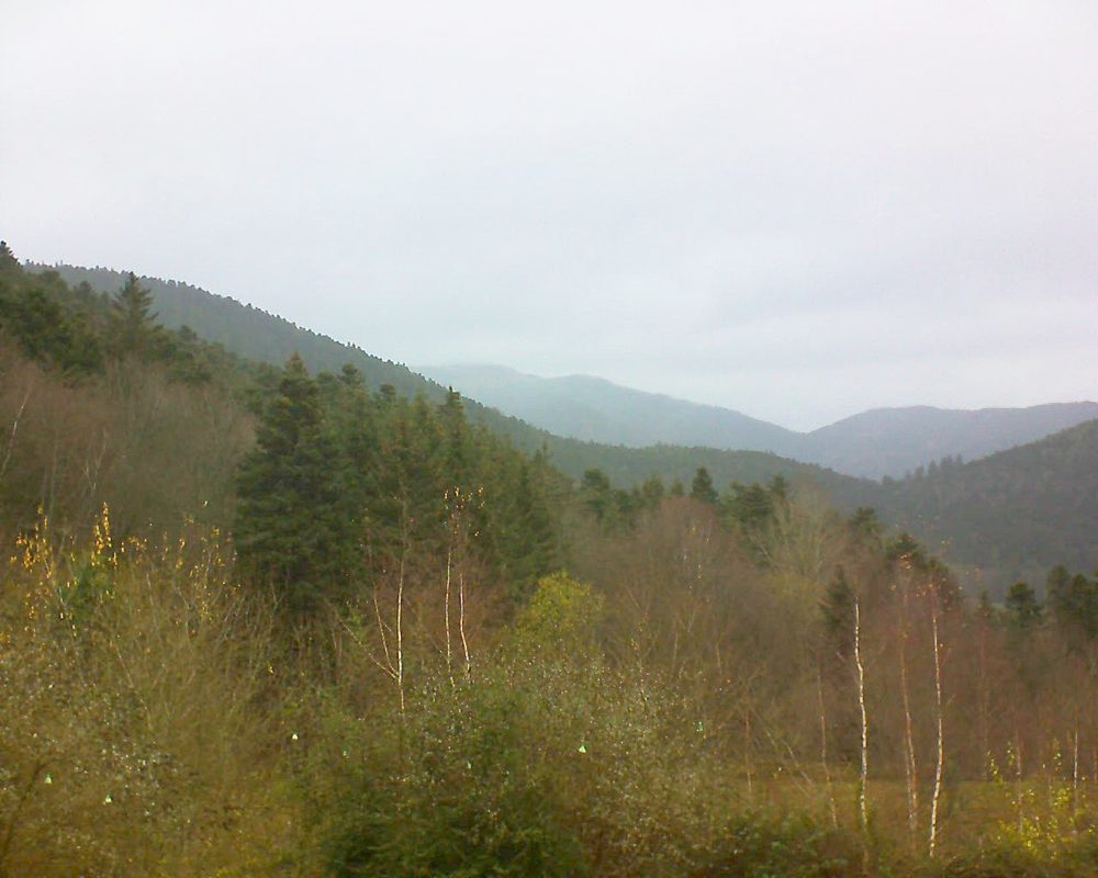 Le petit ballon vu depuis le Domaine Langmatt à Murbach le 04.12.2018 à 11:15 Le petit ballon (Alsace, Vosges) le 04.12.2018 à 11:15