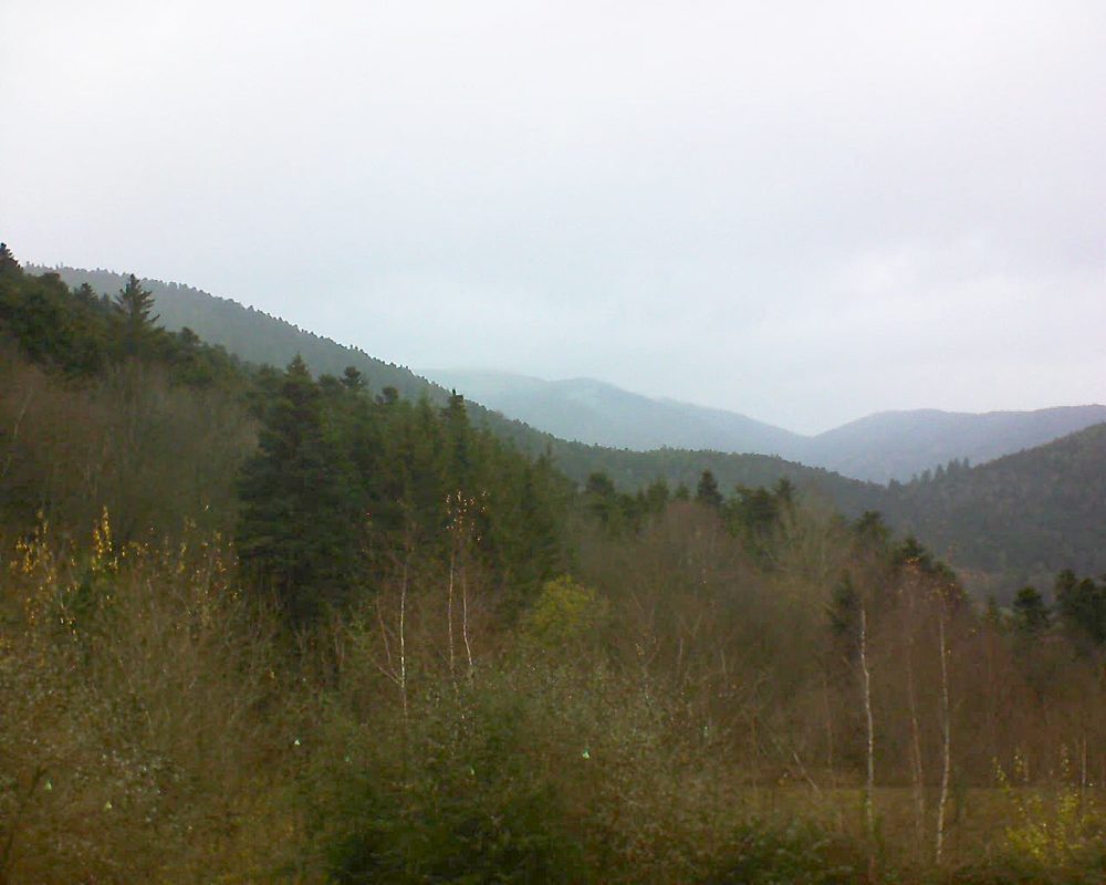 Le petit ballon vu depuis le Domaine Langmatt à Murbach le 04.12.2018 à 11:30 Le petit ballon (Alsace, Vosges) le 04.12.2018 à 11:30