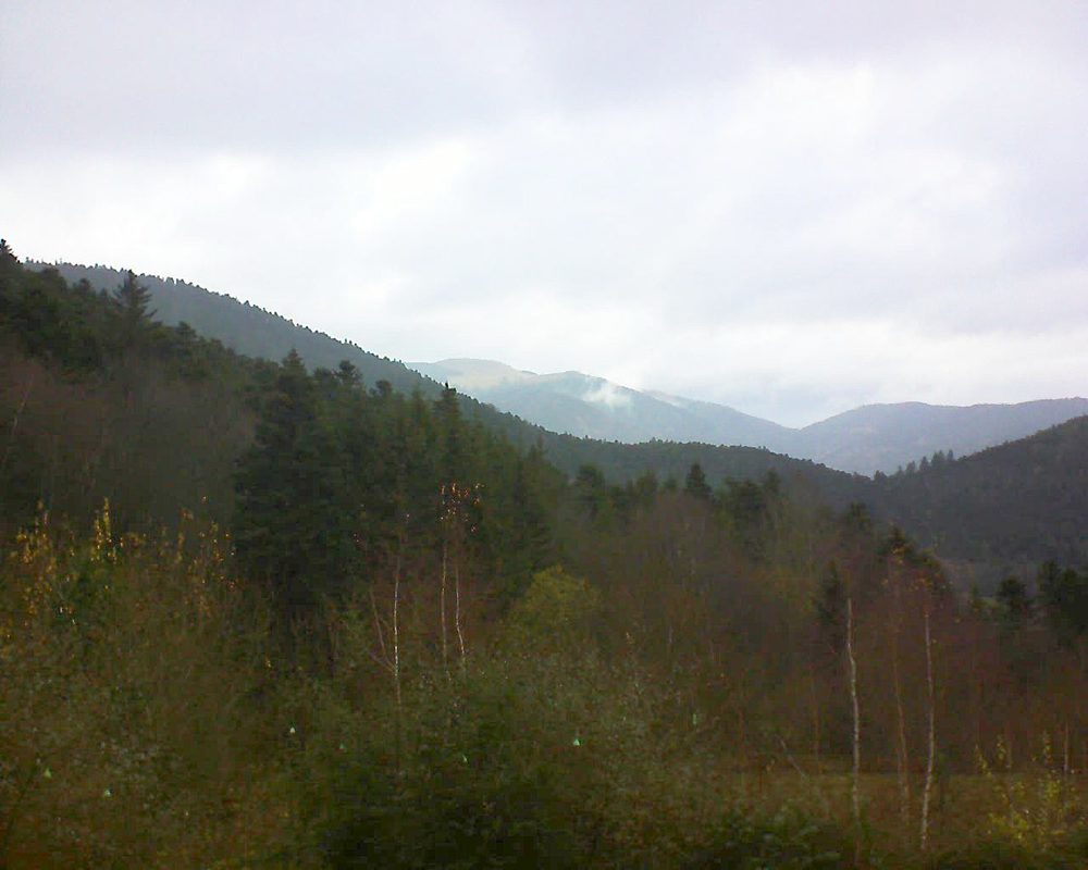 Le petit ballon vu depuis le Domaine Langmatt à Murbach le 04.12.2018 à 11:45 Le petit ballon (Alsace, Vosges) le 04.12.2018 à 11:45
