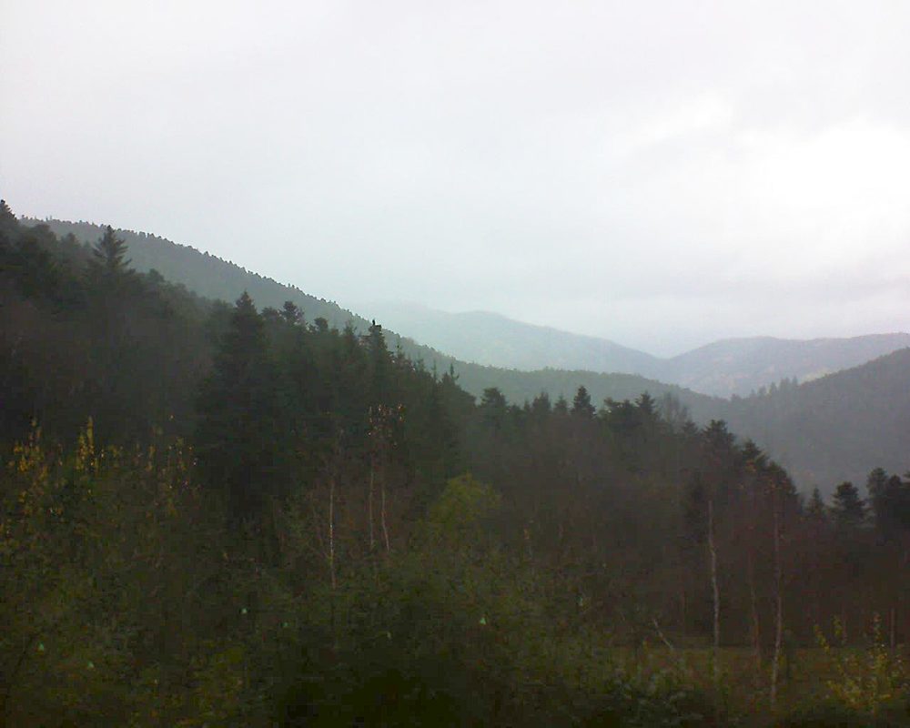 Le petit ballon vu depuis le Domaine Langmatt à Murbach le 04.12.2018 à 12:45 Le petit ballon (Alsace, Vosges) le 04.12.2018 à 12:45