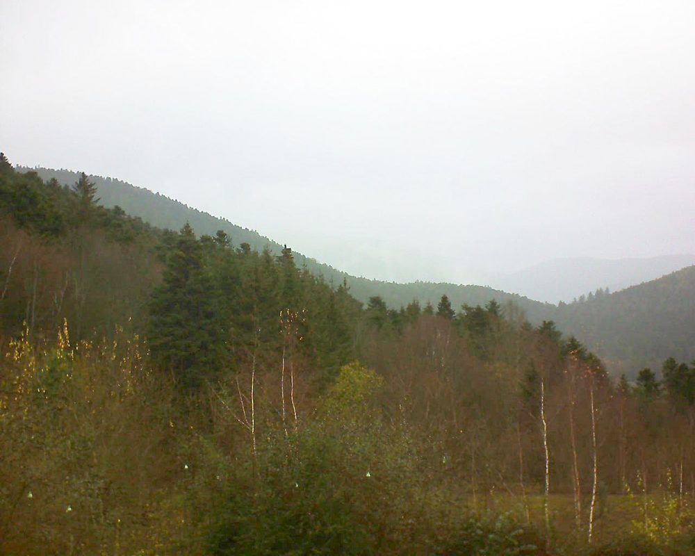 Le petit ballon vu depuis le Domaine Langmatt à Murbach le 04.12.2018 à 13:45 Le petit ballon (Alsace, Vosges) le 04.12.2018 à 13:45
