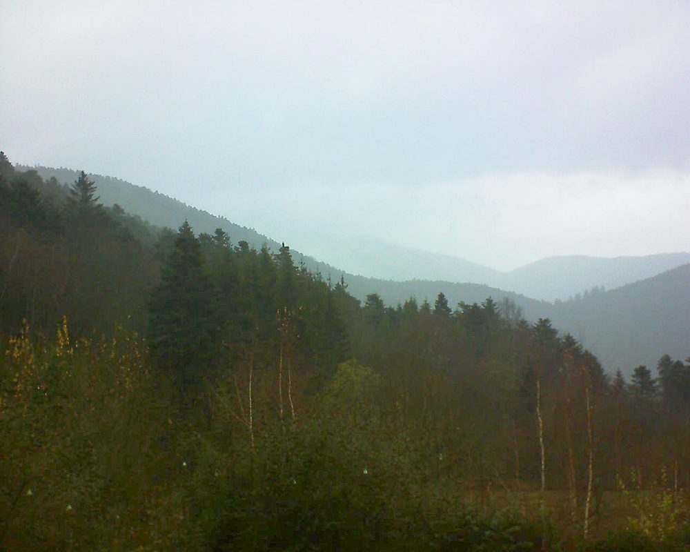 Le petit ballon vu depuis le Domaine Langmatt à Murbach le 04.12.2018 à 14:00 Le petit ballon (Alsace, Vosges) le 04.12.2018 à 14:00