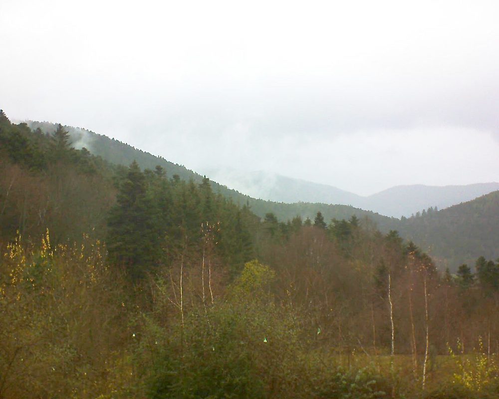 Le petit ballon vu depuis le Domaine Langmatt à Murbach le 04.12.2018 à 14:15 Le petit ballon (Alsace, Vosges) le 04.12.2018 à 14:15