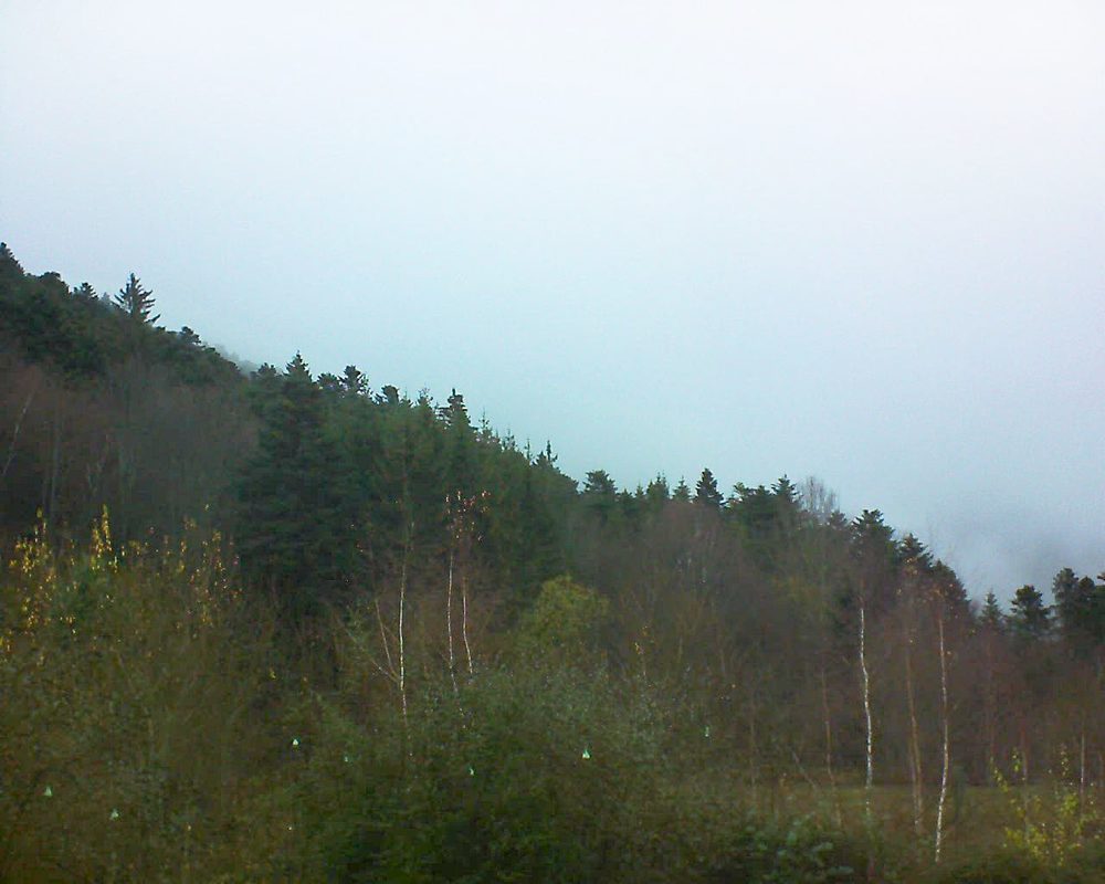 Le petit ballon vu depuis le Domaine Langmatt à Murbach le 04.12.2018 à 15:45 Le petit ballon (Alsace, Vosges) le 04.12.2018 à 15:45