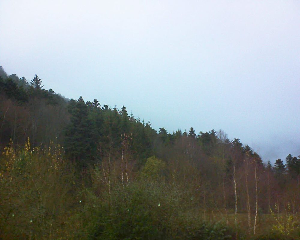 Le petit ballon vu depuis le Domaine Langmatt à Murbach le 04.12.2018 à 16:00 Le petit ballon (Alsace, Vosges) le 04.12.2018 à 16:00