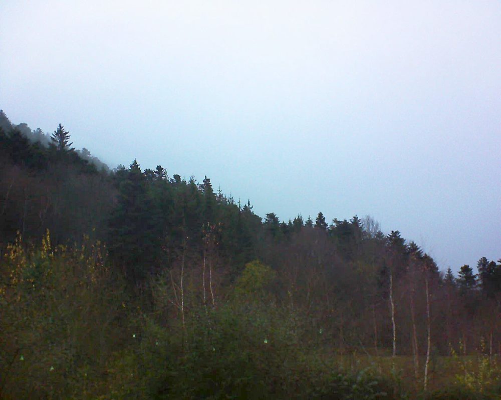 Le petit ballon vu depuis le Domaine Langmatt à Murbach le 04.12.2018 à 16:30 Le petit ballon (Alsace, Vosges) le 04.12.2018 à 16:30