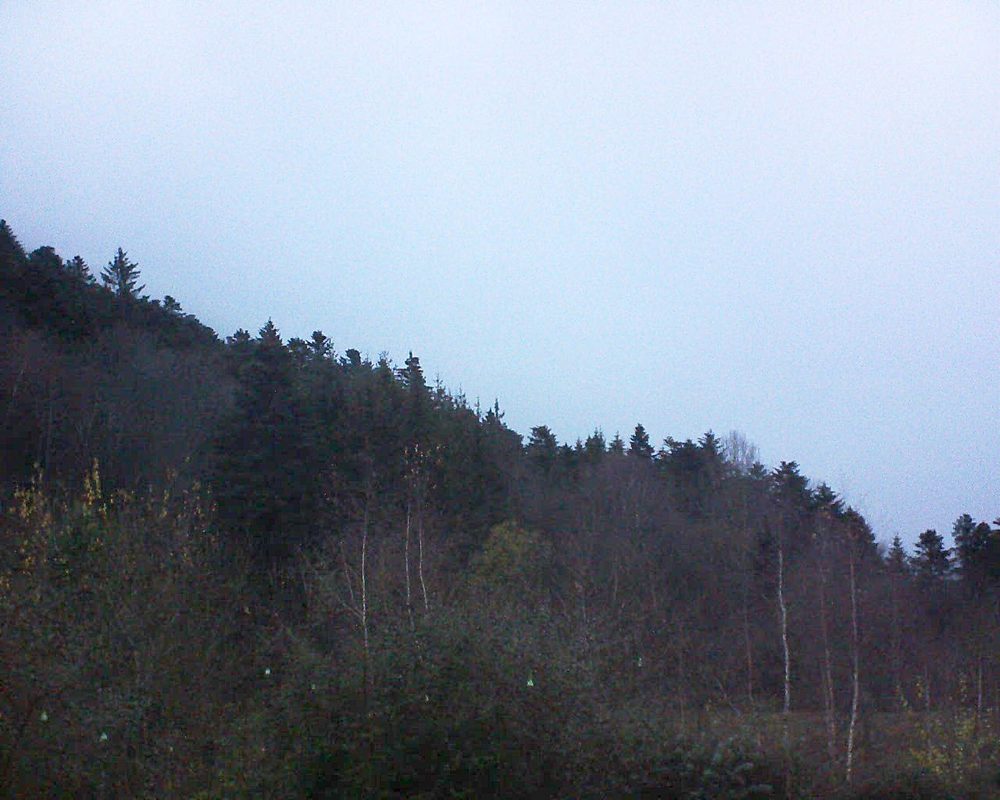Le petit ballon vu depuis le Domaine Langmatt à Murbach le 04.12.2018 à 16:45 Le petit ballon (Alsace, Vosges) le 04.12.2018 à 16:45