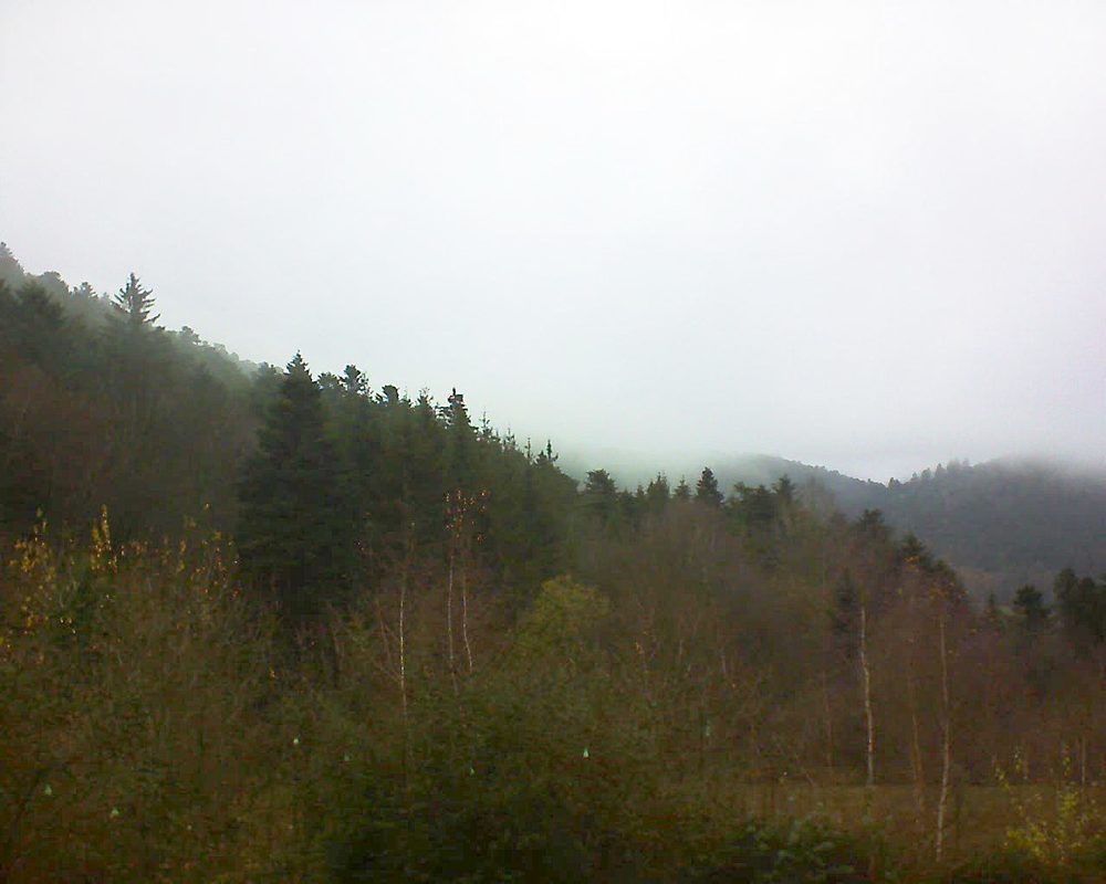 Le petit ballon vu depuis le Domaine Langmatt à Murbach le 05.12.2018 à 11:15 Le petit ballon (Alsace, Vosges) le 05.12.2018 à 11:15