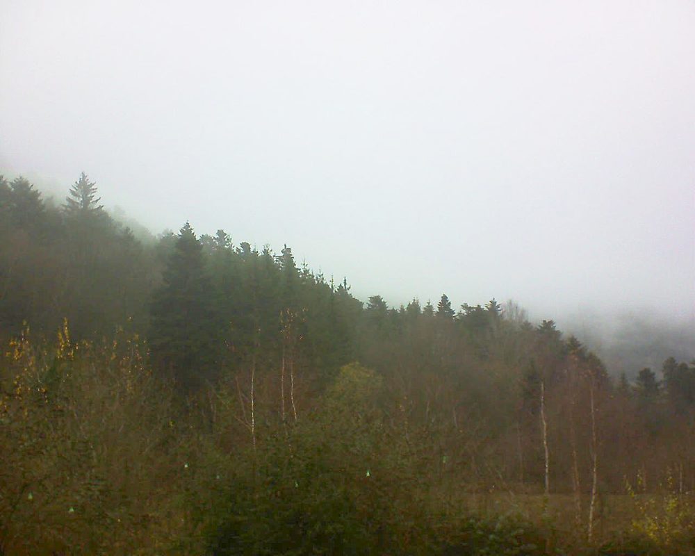 Le petit ballon vu depuis le Domaine Langmatt à Murbach le 05.12.2018 à 12:15 Le petit ballon (Alsace, Vosges) le 05.12.2018 à 12:15