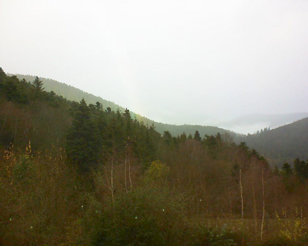 Le petit ballon vu depuis le Domaine Langmatt à Murbach le 06.12.2018 à 09:00 Le petit ballon (Alsace, Vosges) le 06.12.2018 à 09:00