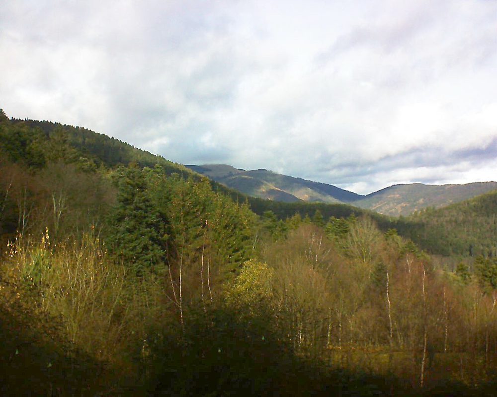 Le petit ballon vu depuis le Domaine Langmatt à Murbach le 06.12.2018 à 12:30 Le petit ballon (Alsace, Vosges) le 06.12.2018 à 12:30