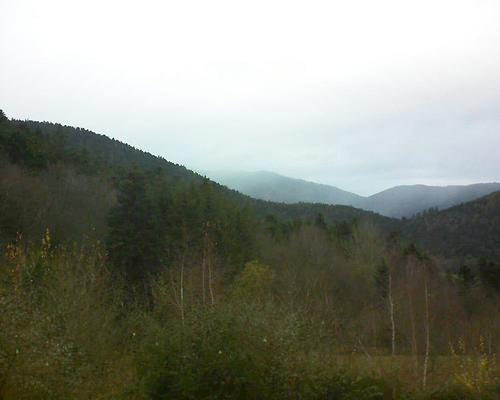 Le petit ballon vu depuis le Domaine Langmatt à Murbach le 06.12.2018 à 15:30 Le petit ballon (Alsace, Vosges) le 06.12.2018 à 15:30