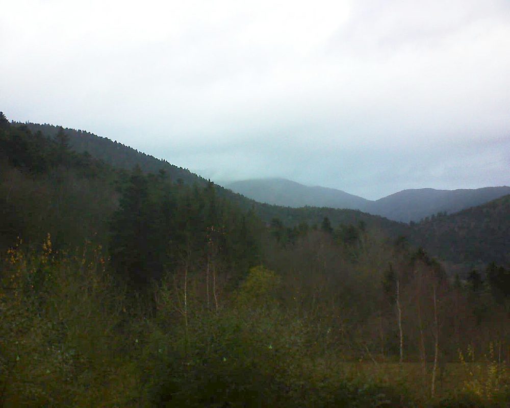 Le petit ballon vu depuis le Domaine Langmatt à Murbach le 06.12.2018 à 15:45 Le petit ballon (Alsace, Vosges) le 06.12.2018 à 15:45