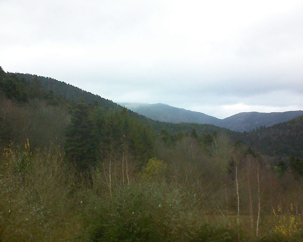 Le petit ballon vu depuis le Domaine Langmatt à Murbach le 07.12.2018 à 09:30 Le petit ballon (Alsace, Vosges) le 07.12.2018 à 09:30