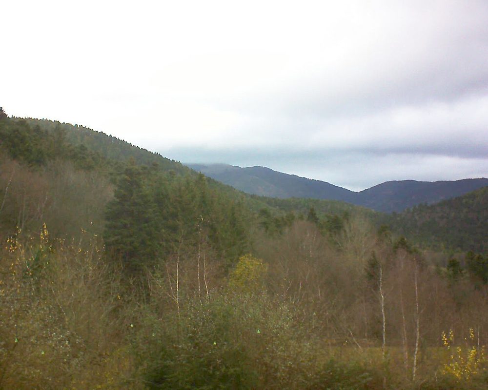 Le petit ballon vu depuis le Domaine Langmatt à Murbach le 07.12.2018 à 11:15 Le petit ballon (Alsace, Vosges) le 07.12.2018 à 11:15