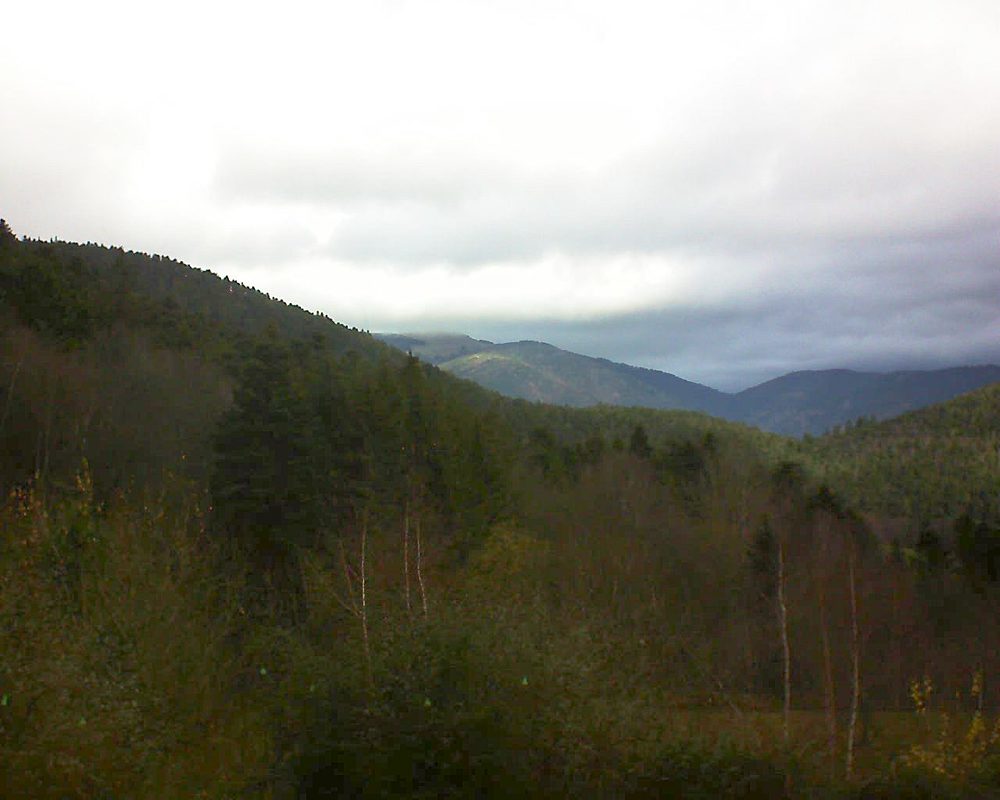 Le petit ballon vu depuis le Domaine Langmatt à Murbach le 07.12.2018 à 11:45 Le petit ballon (Alsace, Vosges) le 07.12.2018 à 11:45