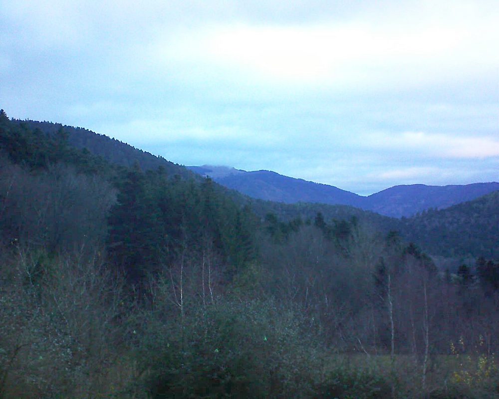 Le petit ballon vu depuis le Domaine Langmatt à Murbach le 07.12.2018 à 16:00 Le petit ballon (Alsace, Vosges) le 07.12.2018 à 16:00