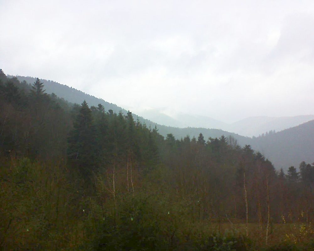 Le petit ballon vu depuis le Domaine Langmatt à Murbach le 08.12.2018 à 13:45 Le petit ballon (Alsace, Vosges) le 08.12.2018 à 13:45
