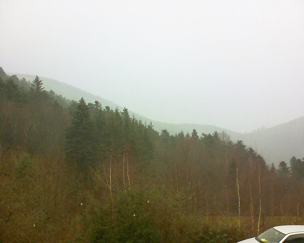 Le petit ballon vu depuis le Domaine Langmatt à Murbach le 09.12.2018 à 11:45 Le petit ballon (Alsace, Vosges) le 09.12.2018 à 11:45