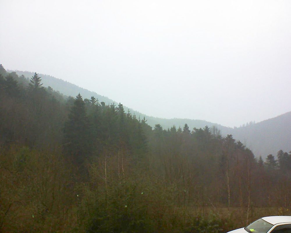 Le petit ballon vu depuis le Domaine Langmatt à Murbach le 09.12.2018 à 13:45 Le petit ballon (Alsace, Vosges) le 09.12.2018 à 13:45