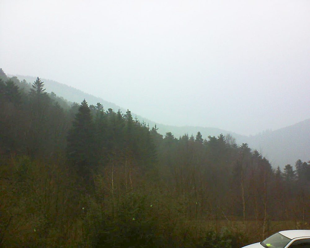 Le petit ballon vu depuis le Domaine Langmatt à Murbach le 09.12.2018 à 14:00 Le petit ballon (Alsace, Vosges) le 09.12.2018 à 14:00