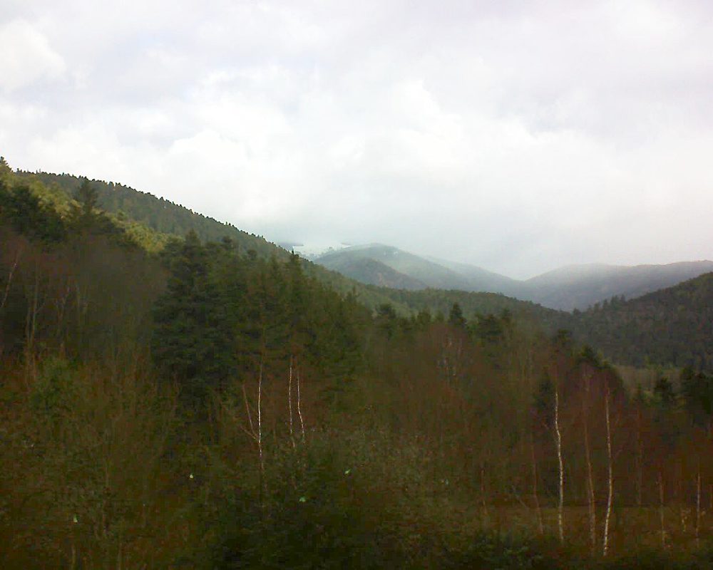 Le petit ballon vu depuis le Domaine Langmatt à Murbach le 10.12.2018 à 10:30 Le petit ballon (Alsace, Vosges) le 10.12.2018 à 10:30