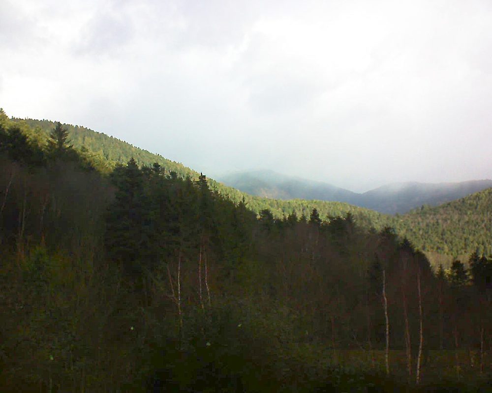 Le petit ballon vu depuis le Domaine Langmatt à Murbach le 10.12.2018 à 10:45 Le petit ballon (Alsace, Vosges) le 10.12.2018 à 10:45