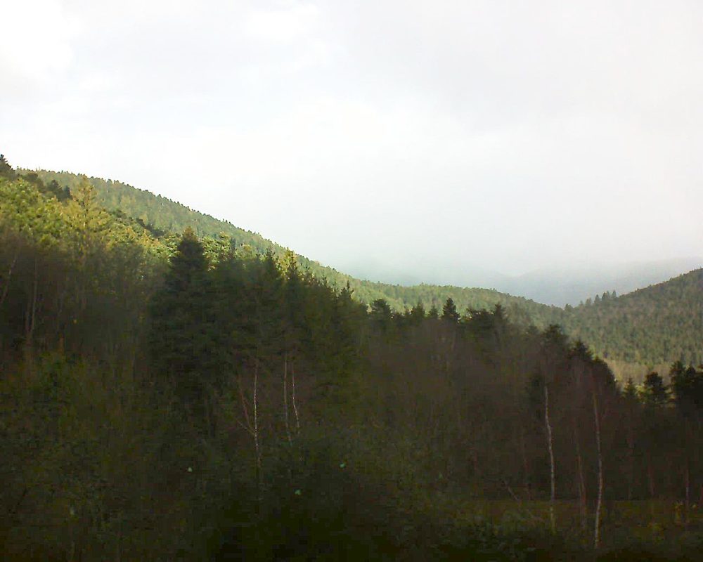 Le petit ballon vu depuis le Domaine Langmatt à Murbach le 10.12.2018 à 11:00 Le petit ballon (Alsace, Vosges) le 10.12.2018 à 11:00