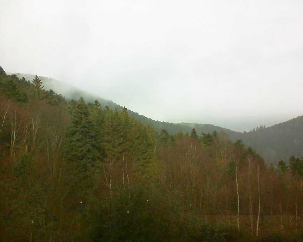 Le petit ballon vu depuis le Domaine Langmatt à Murbach le 10.12.2018 à 12:15 Le petit ballon (Alsace, Vosges) le 10.12.2018 à 12:15