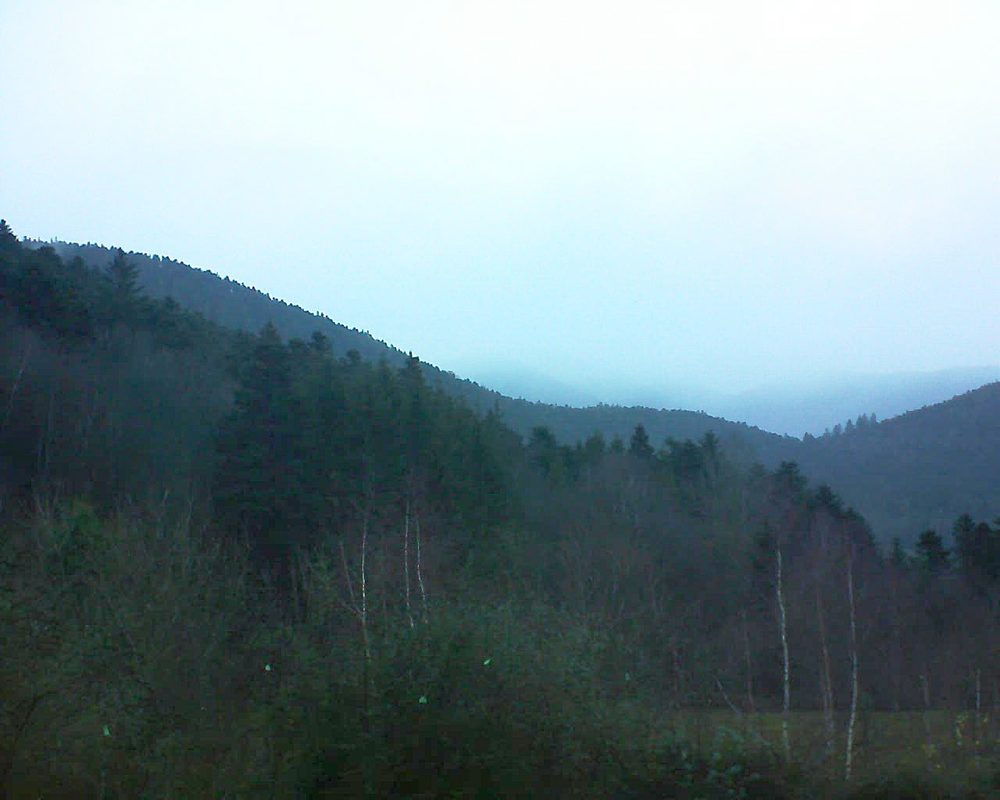 Le petit ballon vu depuis le Domaine Langmatt à Murbach le 10.12.2018 à 16:00 Le petit ballon (Alsace, Vosges) le 10.12.2018 à 16:00