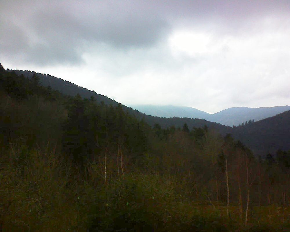 Le petit ballon vu depuis le Domaine Langmatt à Murbach le 11.12.2018 à 15:30 Le petit ballon (Alsace, Vosges) le 11.12.2018 à 15:30
