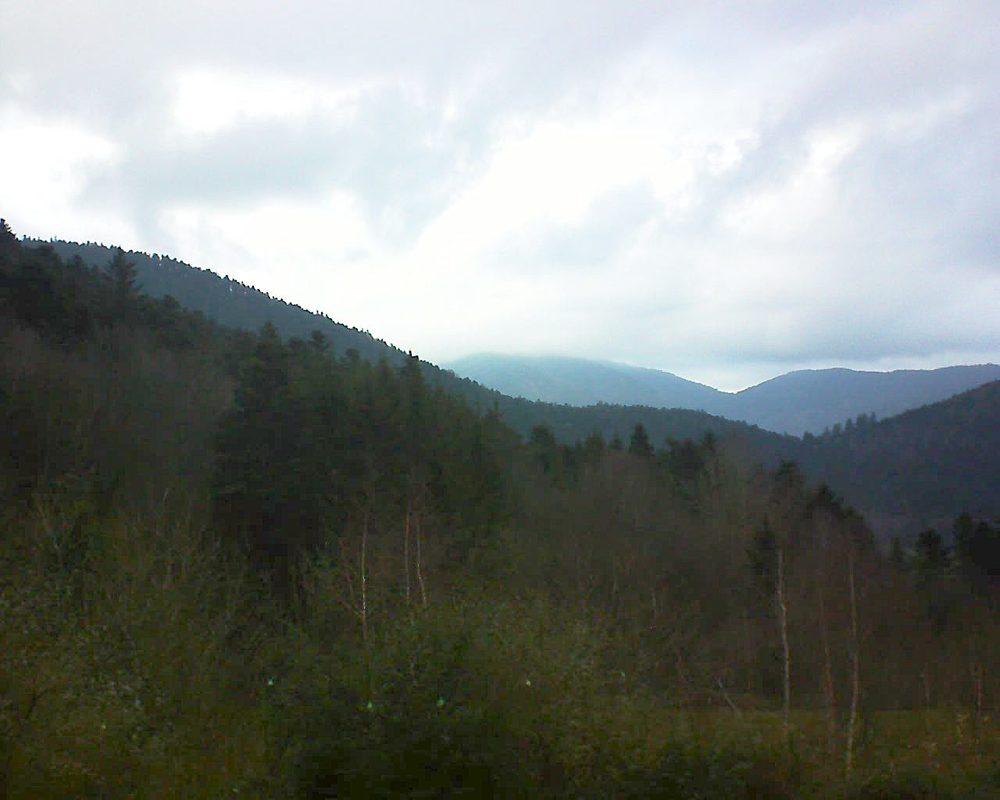Le petit ballon vu depuis le Domaine Langmatt à Murbach le 11.12.2018 à 16:00 Le petit ballon (Alsace, Vosges) le 11.12.2018 à 16:00