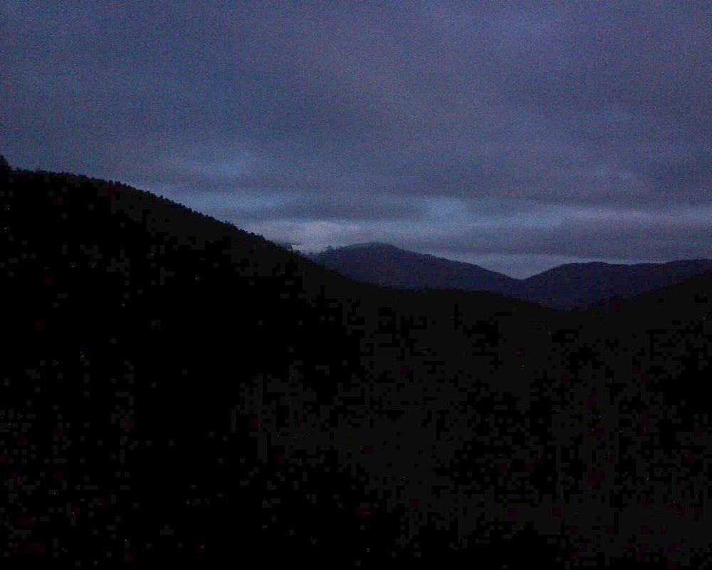 Le petit ballon vu depuis le Domaine Langmatt à Murbach le 12.12.2018 à 07:45 Le petit ballon (Alsace, Vosges) le 12.12.2018 à 07:45