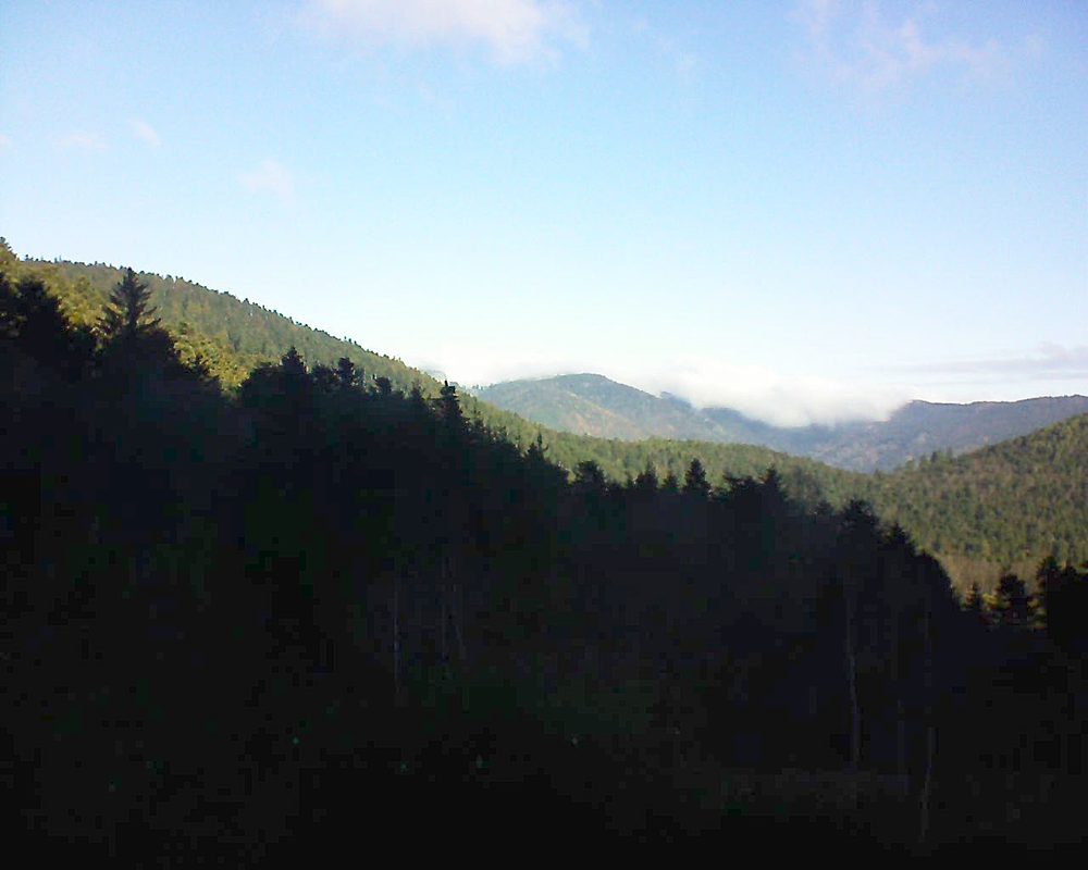 Le petit ballon vu depuis le Domaine Langmatt à Murbach le 12.12.2018 à 10:45 Le petit ballon (Alsace, Vosges) le 12.12.2018 à 10:45