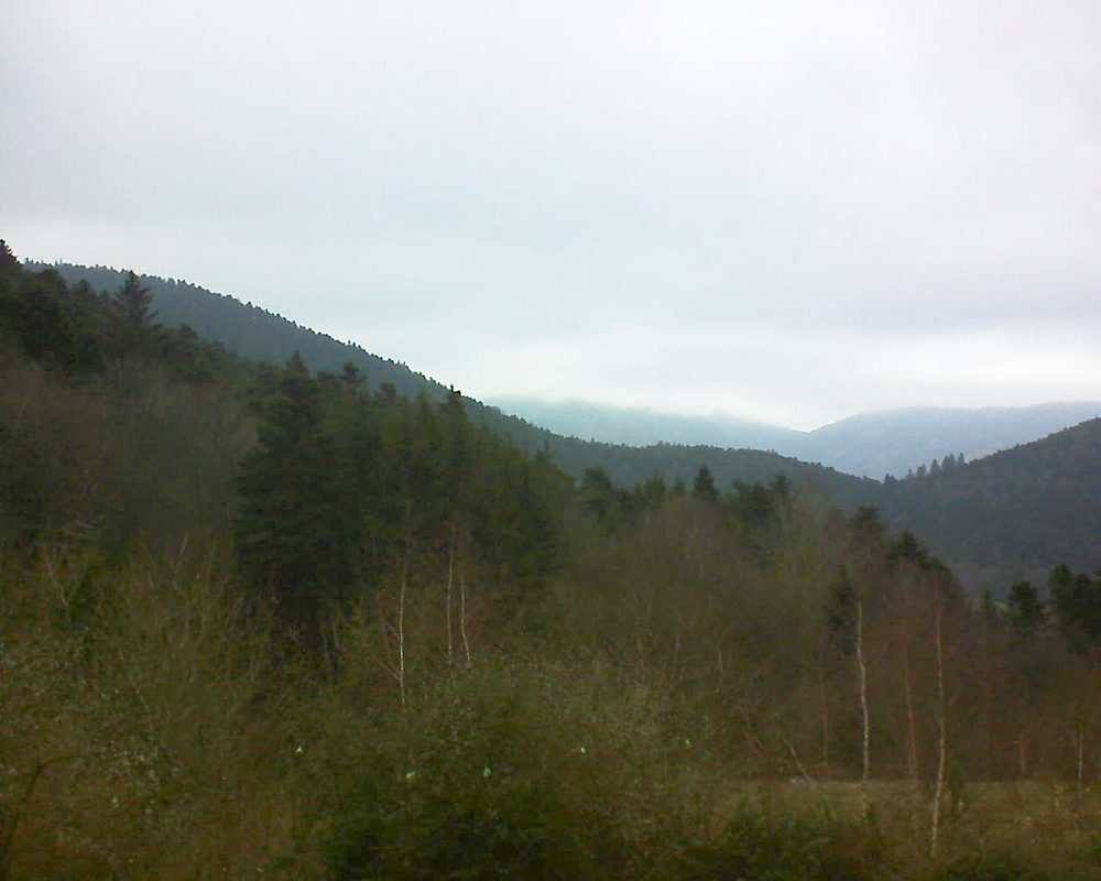 Le petit ballon vu depuis le Domaine Langmatt à Murbach le 12.12.2018 à 13:00 Le petit ballon (Alsace, Vosges) le 12.12.2018 à 13:00